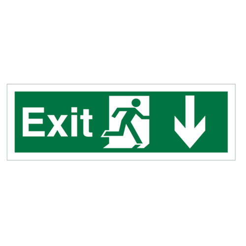 Exit (Down Arrow) Sign (40088V)
